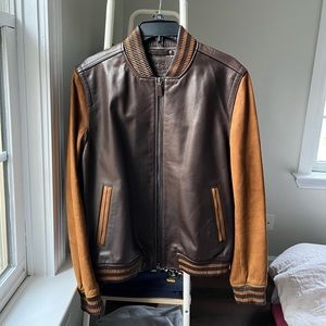 Coach Men’s Leather Jacket Medium Brown (SAMPLE)